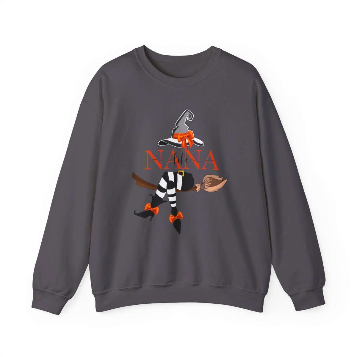 Nana Life Witch on Broom (Women's Sweatshirt)