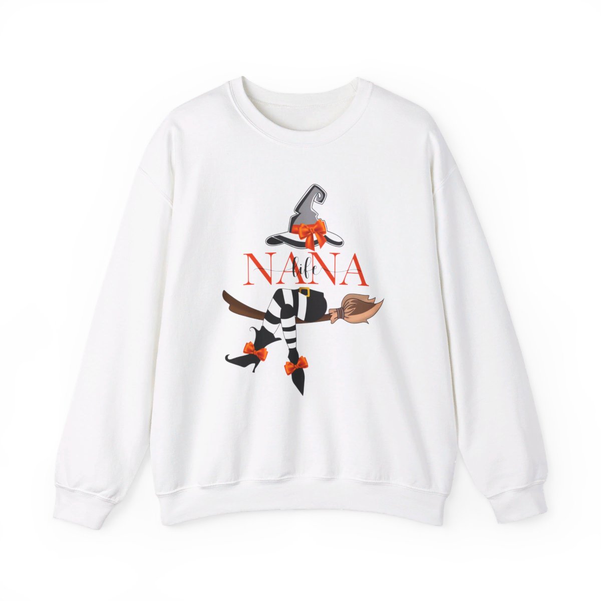 Nana Life Witch on Broom (Women's Sweatshirt)