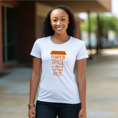 Pumpkin Spice & Everything Nice (Women's T-Shirt)