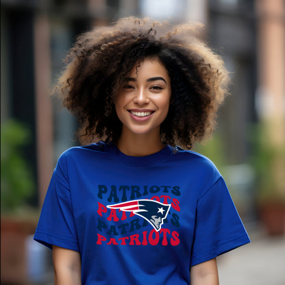 Patriots Wave (Adult T-Shirt)