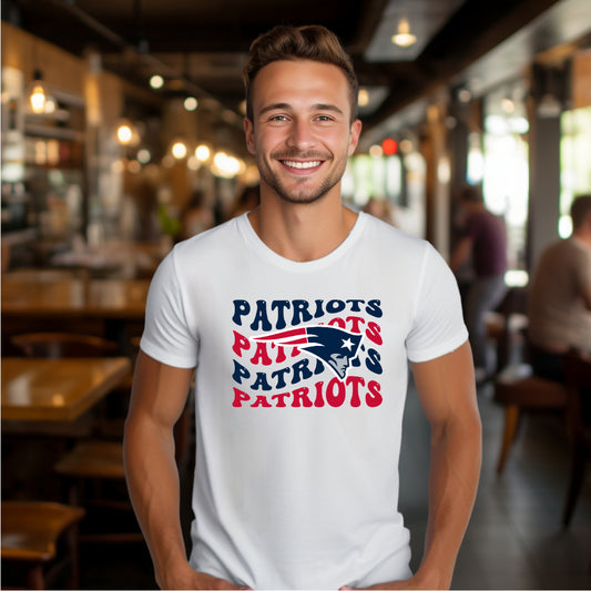 Patriots Wave (Adult T-Shirt)