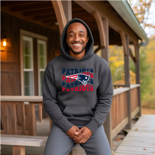 Patriots Wave (Adult Hoodie)