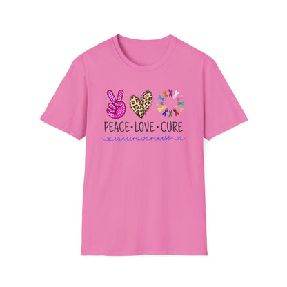 Peace Love Cure (Camiseta unisex para mujer)