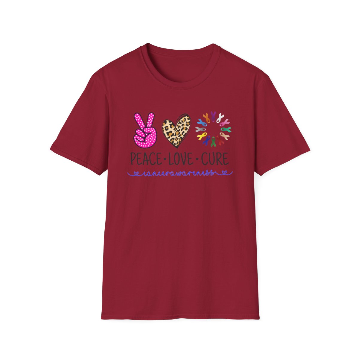 Peace Love Cure (Camiseta unisex para mujer)