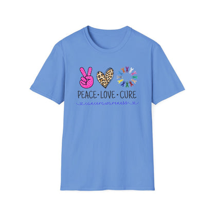 Peace Love Cure (Camiseta unisex para mujer)