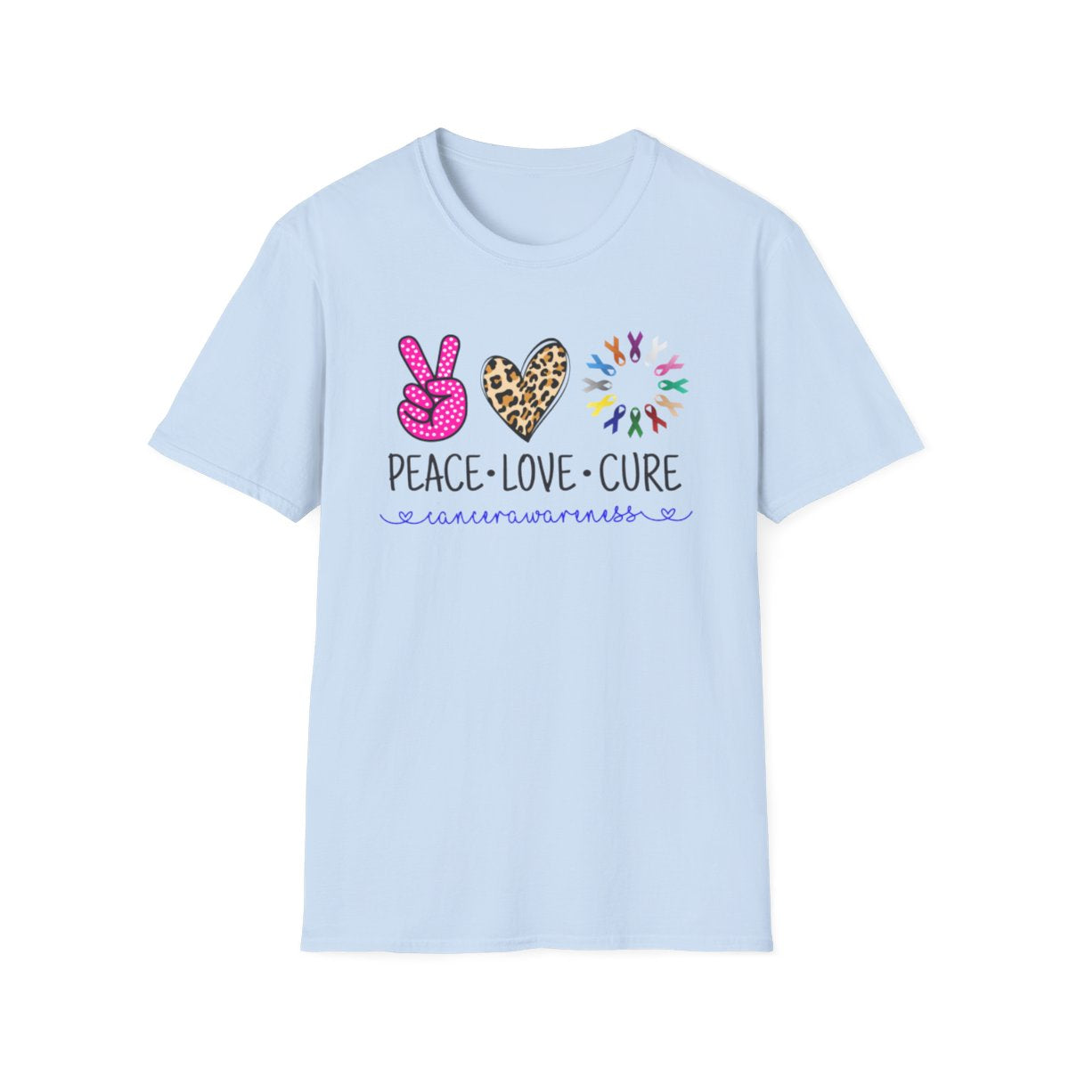 Peace Love Cure (Camiseta unisex para mujer)