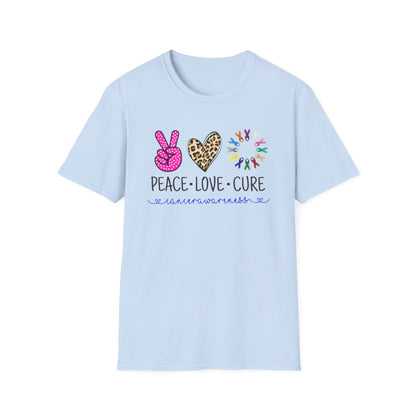 Peace Love Cure  (Women's unisex T-shirt)