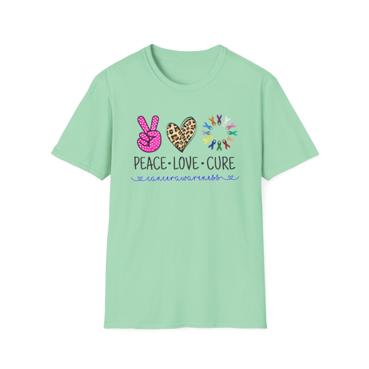 Peace Love Cure (Camiseta unisex para mujer)