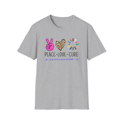 Peace Love Cure  (Women's unisex T-shirt)