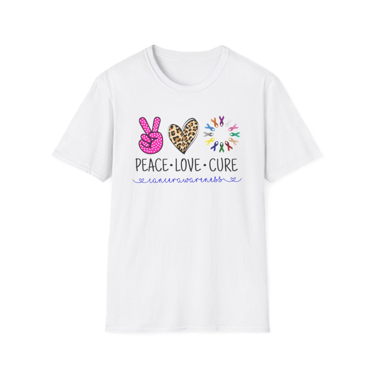 Peace Love Cure  (Women's unisex T-shirt)