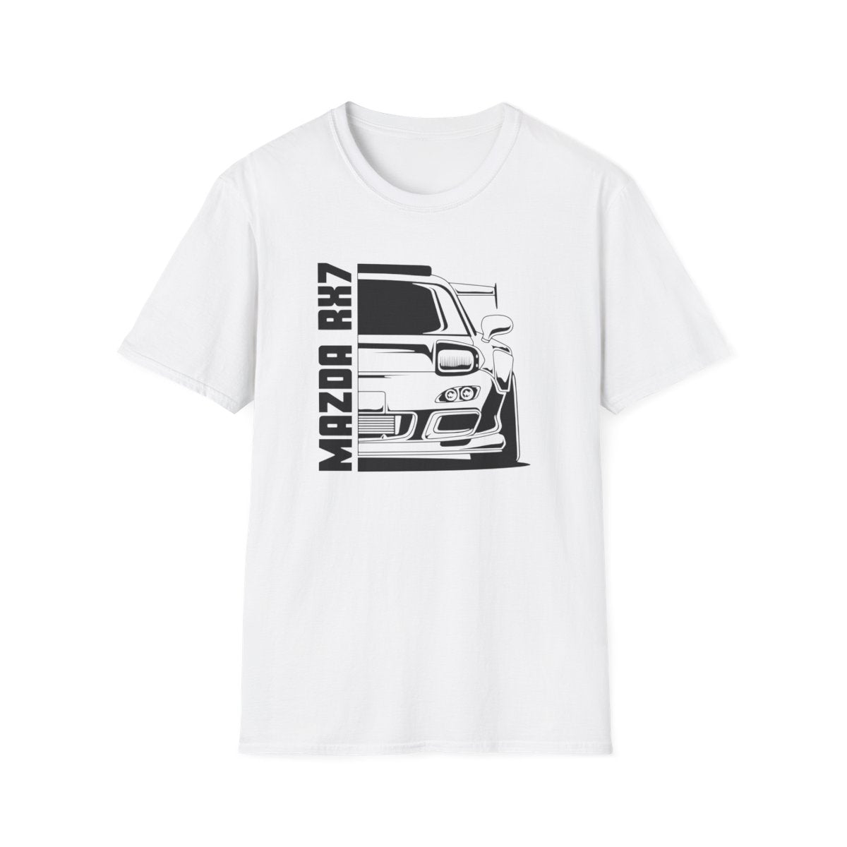 RX-7 Half Silhouette (Adult Unisex T-Shirt)