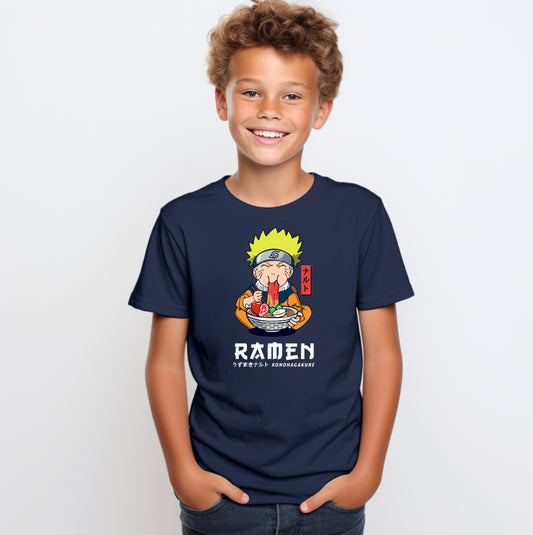 Hungry Ramen Kid (Kids Unisex T-Shirt)