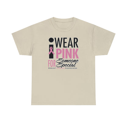 I Wear Pink ( Adult Unisex T-Shirt) A portion of this purchase will go toward the fight towards cancer - Shirt Source LLC