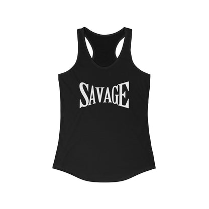 Savage (Camiseta sin mangas con espalda cruzada para mujer adulta)