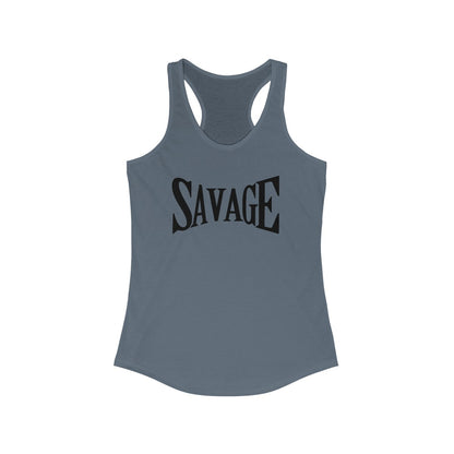 Savage (Camiseta sin mangas con espalda cruzada para mujer adulta)