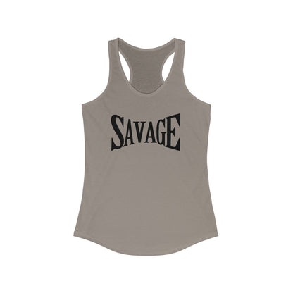 Savage (Camiseta sin mangas con espalda cruzada para mujer adulta)