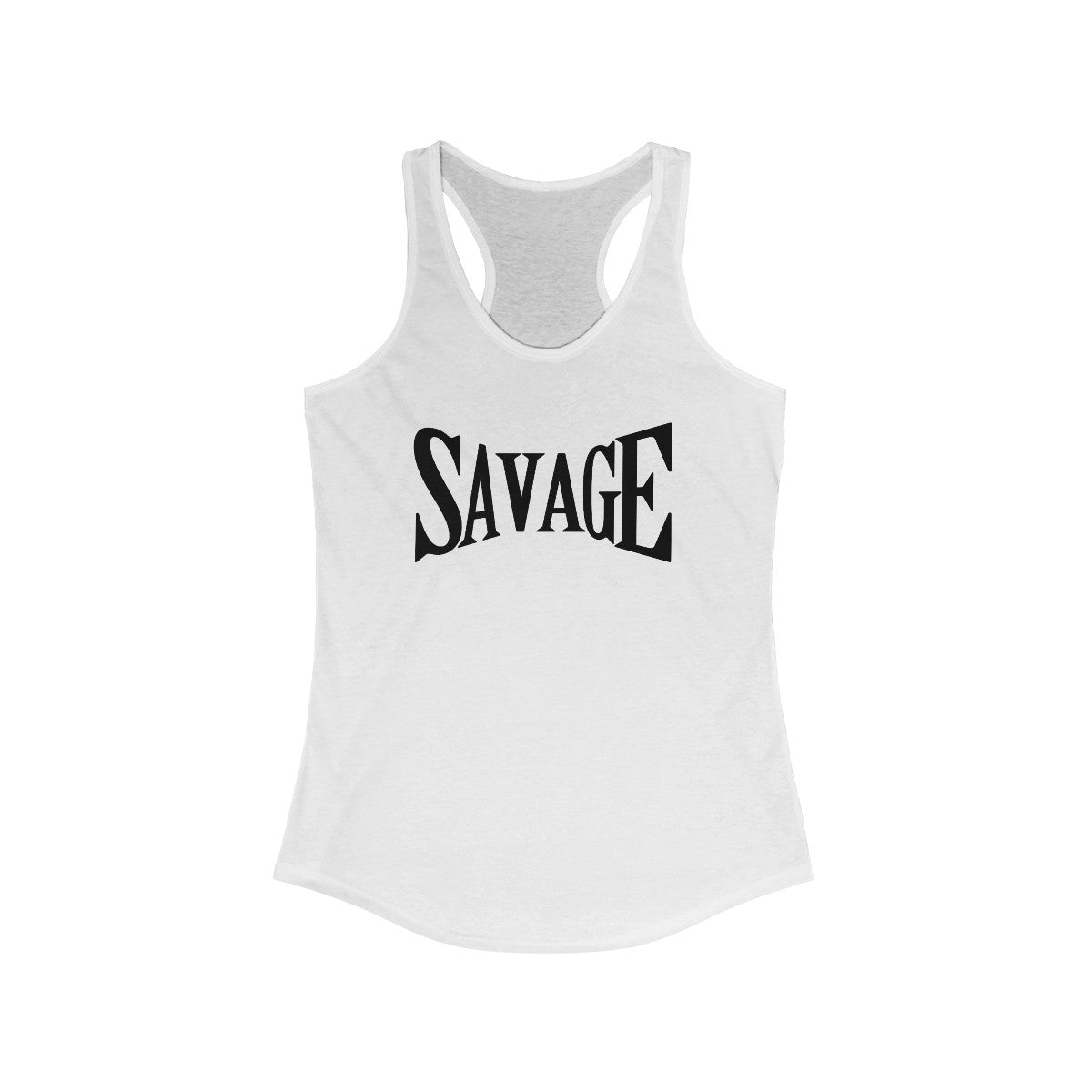 Savage (Camiseta sin mangas con espalda cruzada para mujer adulta)