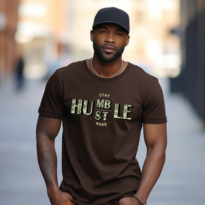 Mantente humilde y esfuérzate (camiseta para hombre)