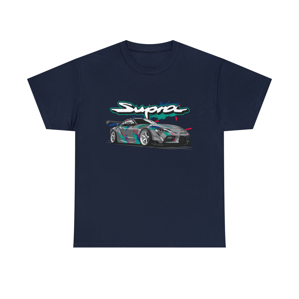 Camiseta unisex para adultos con estampado de Supra Car