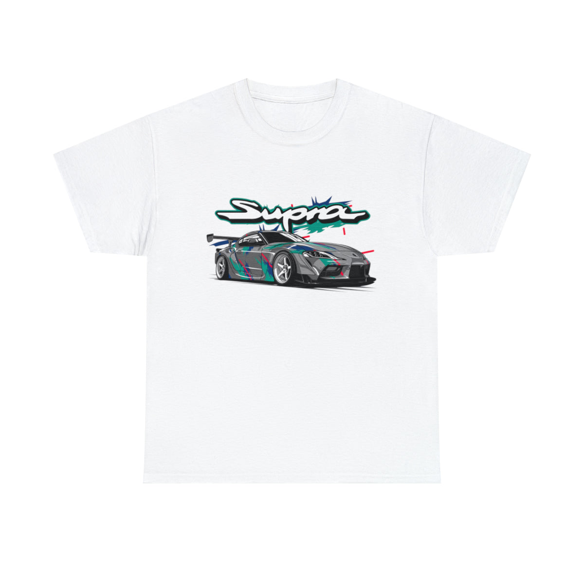 Camiseta unisex para adultos con estampado de Supra Car