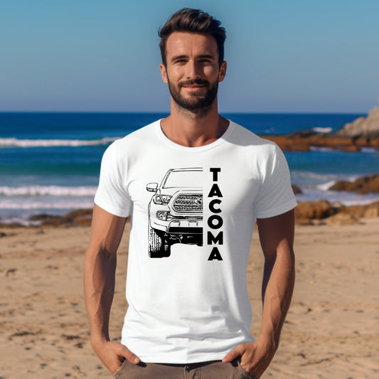 Camiseta unisex para hombre Tacoma Half Silhouette