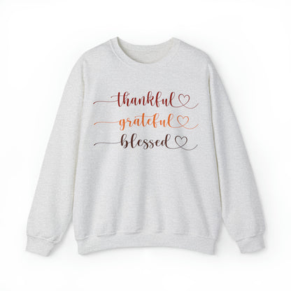 Thankful, Grateful, Blessed (Unisex Adult Sweatshirt)