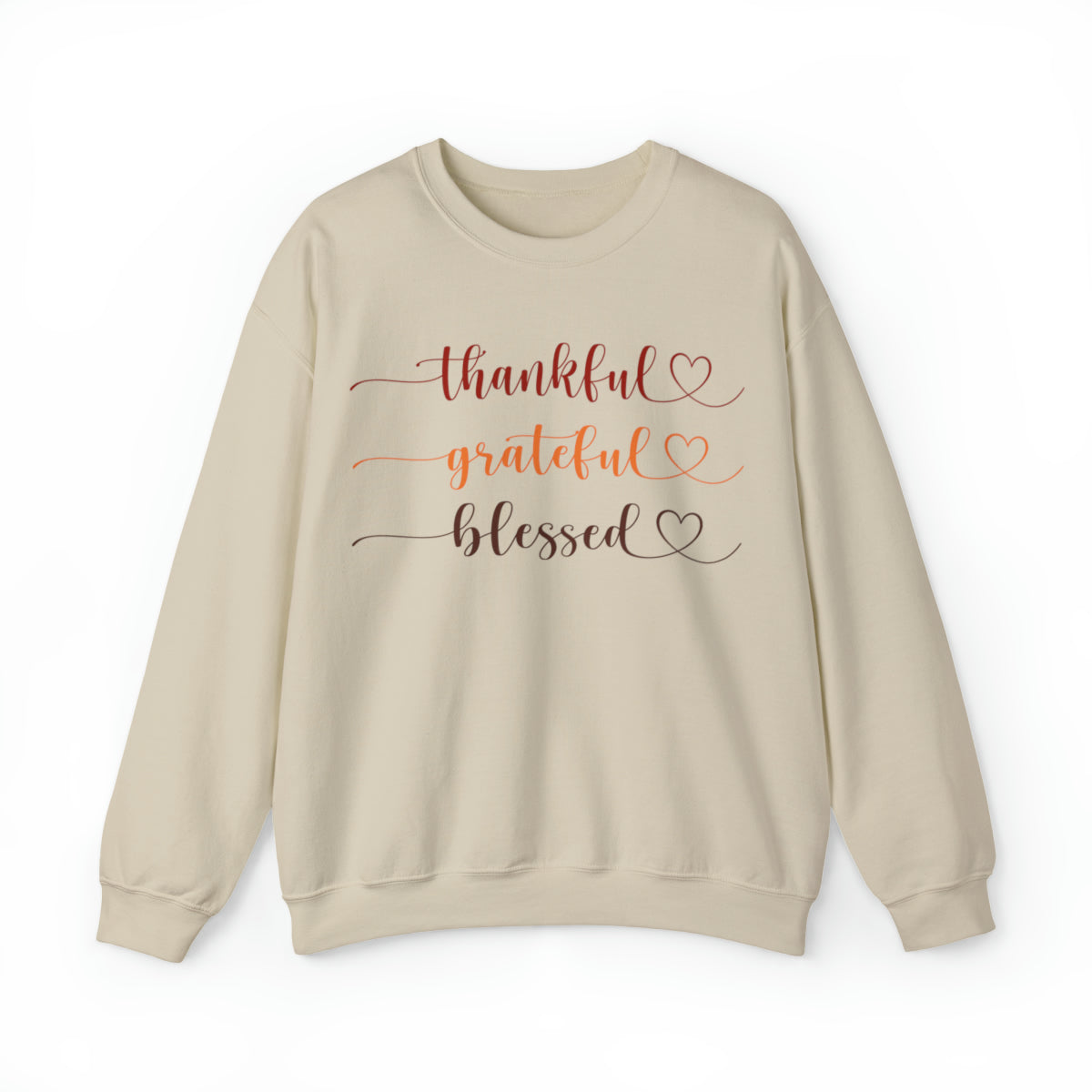 Thankful, Grateful, Blessed (Unisex Adult Sweatshirt)