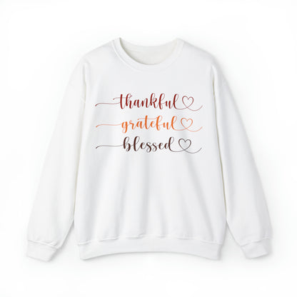 Thankful, Grateful, Blessed (Unisex Adult Sweatshirt)