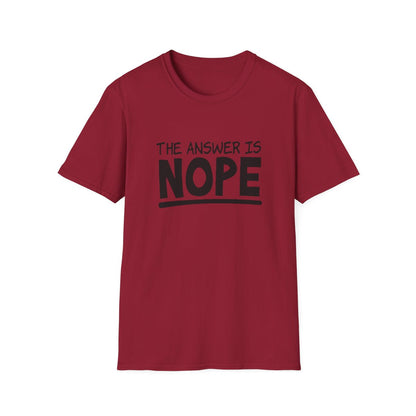 The Answer is Nope (Womens T-Shirt)