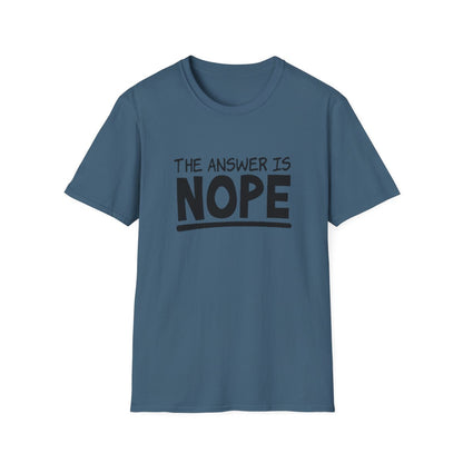 The Answer is Nope (Womens T-Shirt)