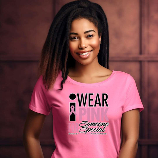 I Wear Pink (Adult Unisex T-Shirt) A portion of this purchase will go toward the fight towards cancer