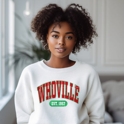 Whoville Varsity Style (Adult Unisex Sweatshirt)