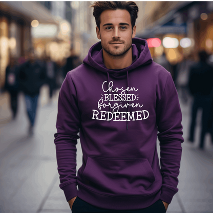 Chosen, Blessed & Forgiven (Unisex Adult Hoodie)