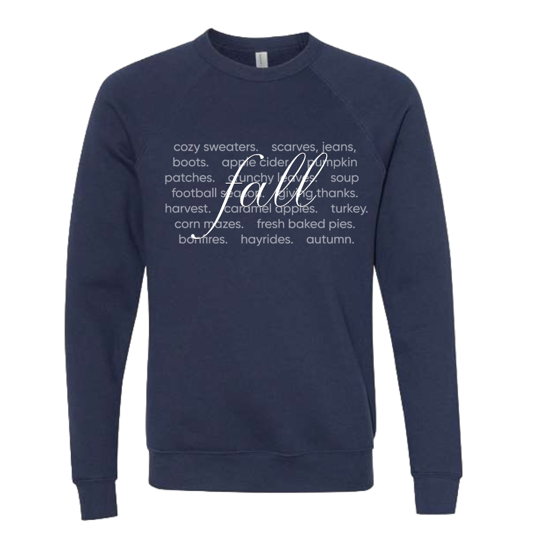 Fall Sayings (Adults -Sweatshirt)