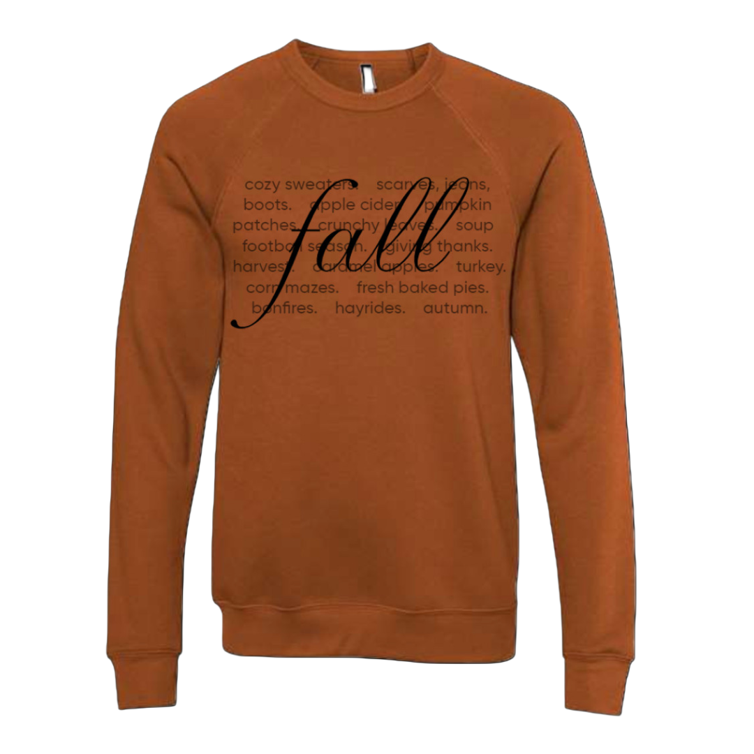 Fall Sayings (Adults -Sweatshirt)