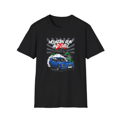 WRX STi - Mountain Run & Chill (Mens T-Shirt)