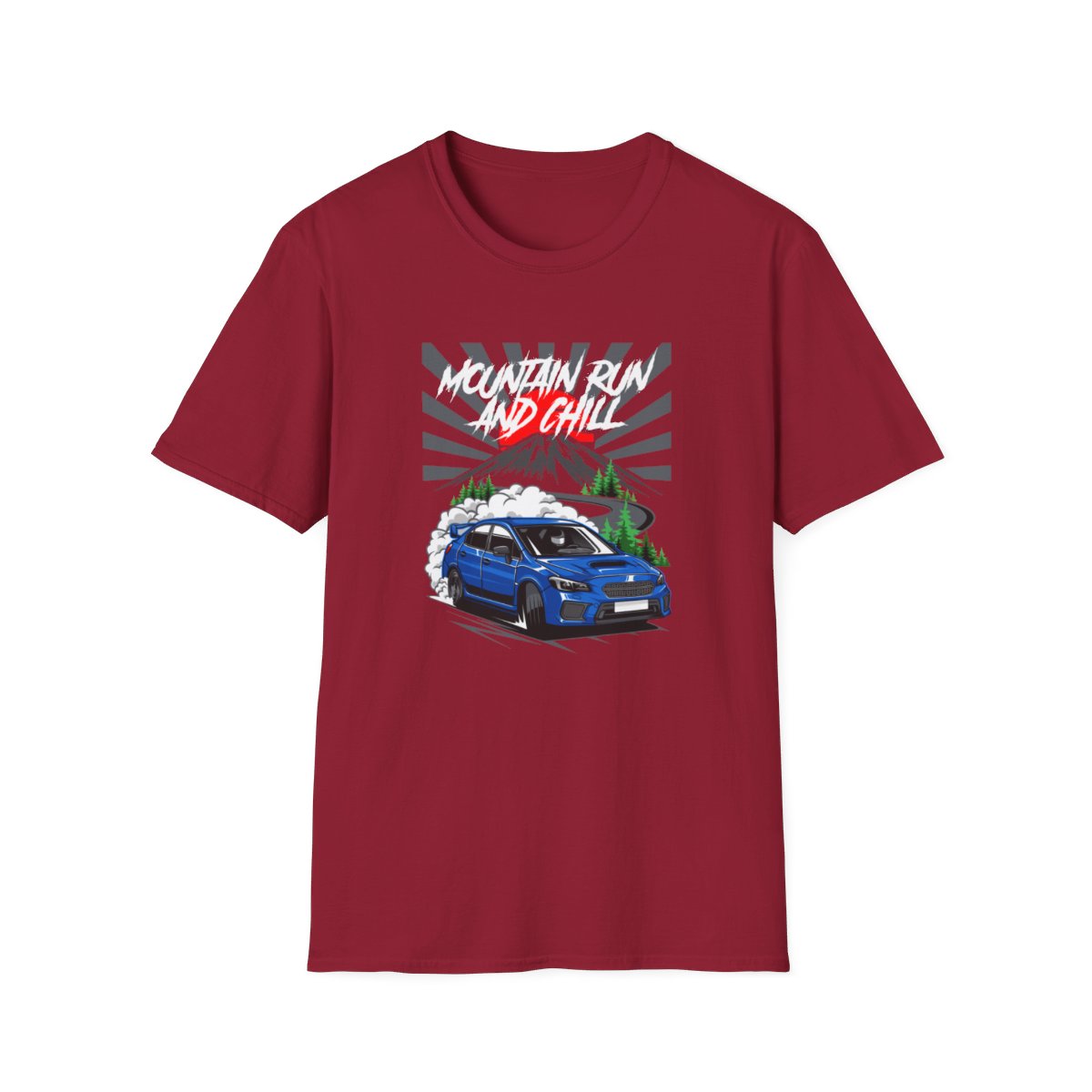 WRX STi - Mountain Run & Chill (Mens T-Shirt)