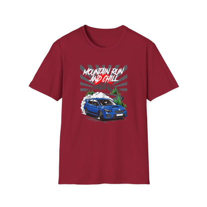 WRX STi - Mountain Run & Chill (Mens T-Shirt)