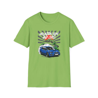 WRX STi - Mountain Run & Chill (Mens T-Shirt)