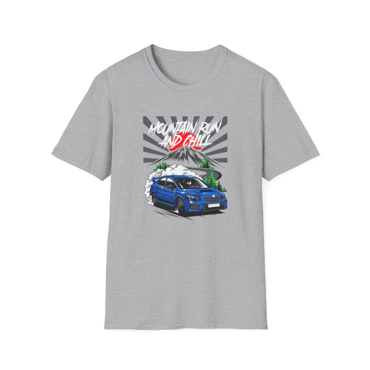 WRX STi - Mountain Run & Chill (Mens T-Shirt)