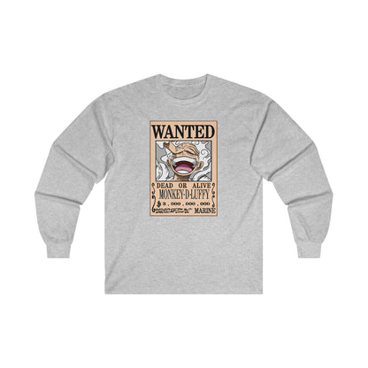 Se busca Monkey D Luffy (Camiseta de manga larga unisex para adultos)