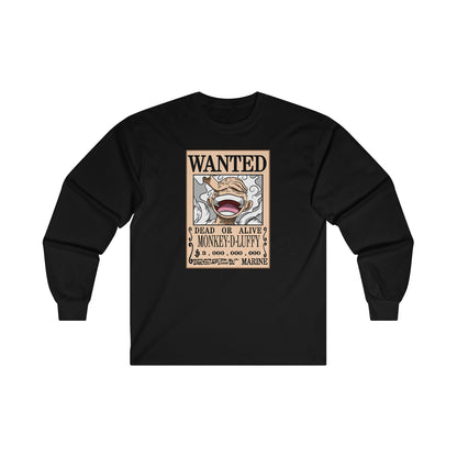 Wanted Monkey D Luffy (T-shirt unisexe à manches longues pour adulte)