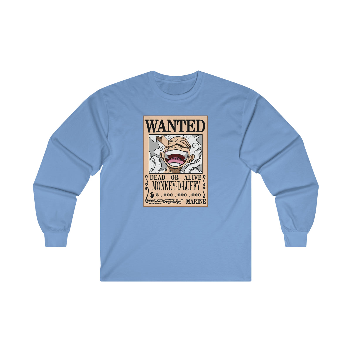 Wanted Monkey D Luffy (T-shirt unisexe à manches longues pour adulte)