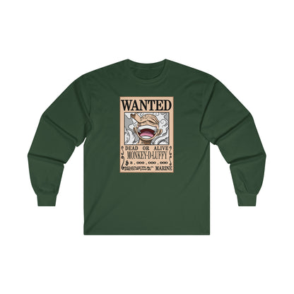 Wanted Monkey D Luffy  (Unisex Adult Long sleeve T-Shirt)