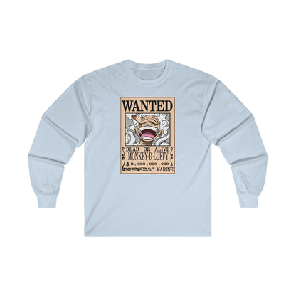 Wanted Monkey D Luffy (T-shirt unisexe à manches longues pour adulte)