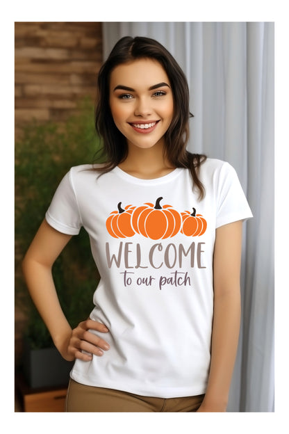 Welcome To Our Patch Unisex Adult T-Shirt - Shirt Source LLC