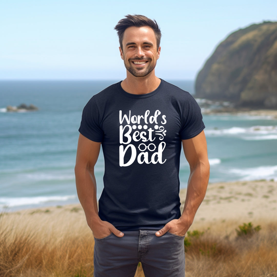 Worlds Best Dad (Adult Unisex T-Shirt)