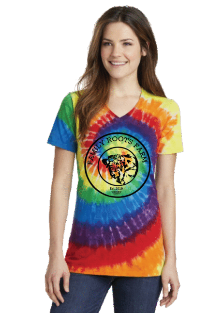 Family Roots Farm (Womens V Neck T-Shirt)
